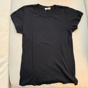 Re/Done Black Slim Tee